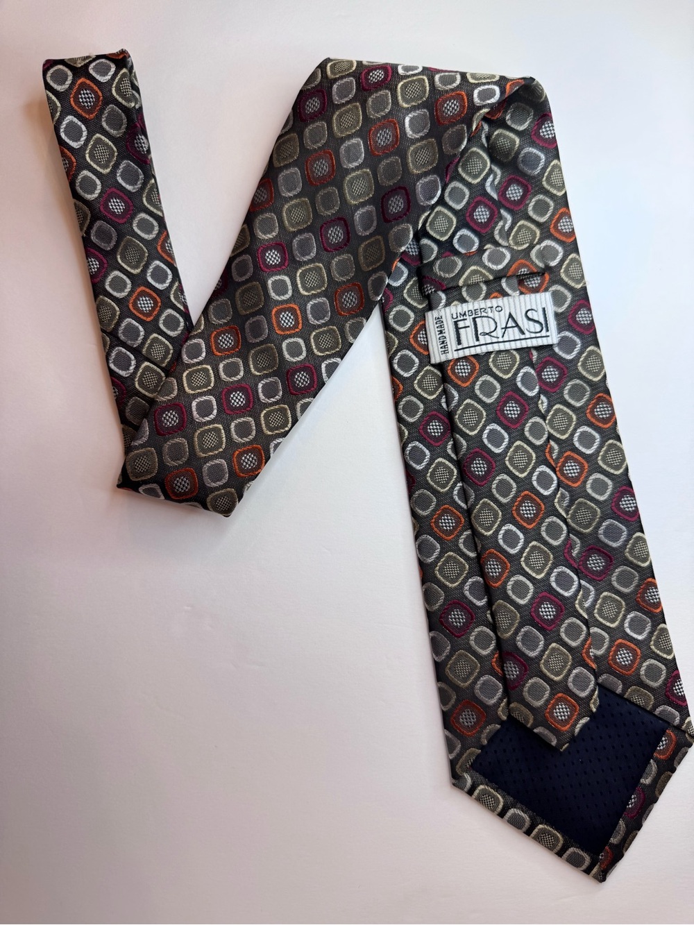Vintage Silk Handmade Umberto Frasi Tie